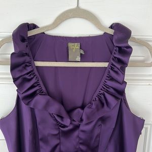 Taylor midi purple dress